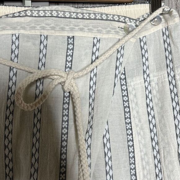 Pearl & Caviar Pants Small Wide Leg Pockets Lightweight Striped Size S - Picture 3 of 9